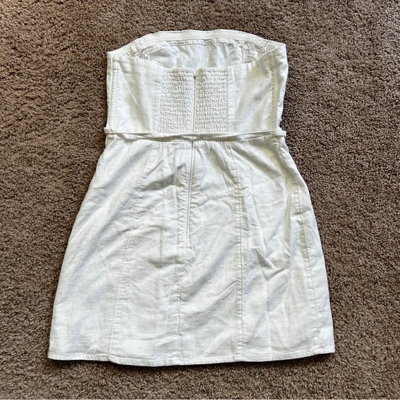 Abercrombie & Fitch White Tie Waist Sleeveless Mini Dress Size Small - Picture 5 of 11